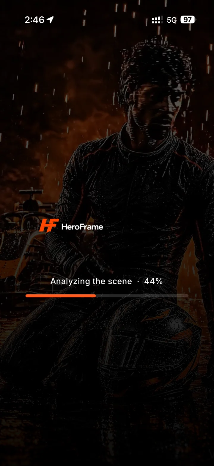HeroFrame generating your poster